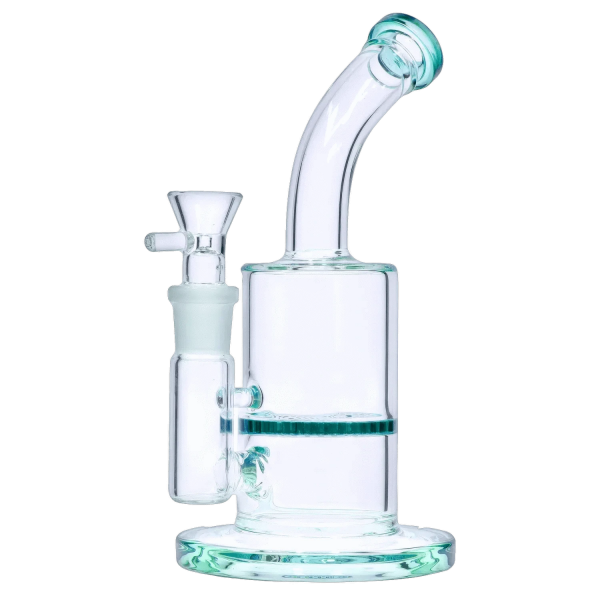 Smoke Cartel Bent Neck w/ Honeycomb Perc Bong - 9 in.
