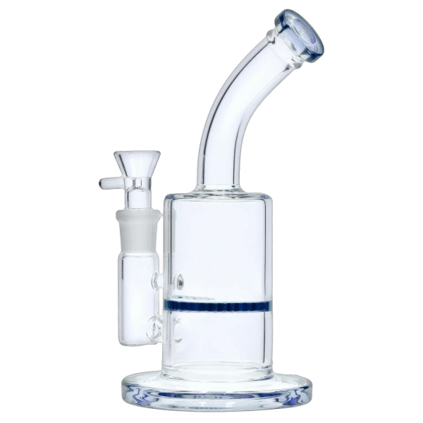 Smoke Cartel Bent Neck w/ Honeycomb Perc Bong - 9 in.