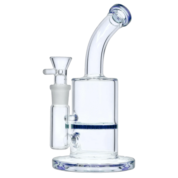 Smoke Cartel Bent Neck w/ Honeycomb Perc Bong - 9 in.