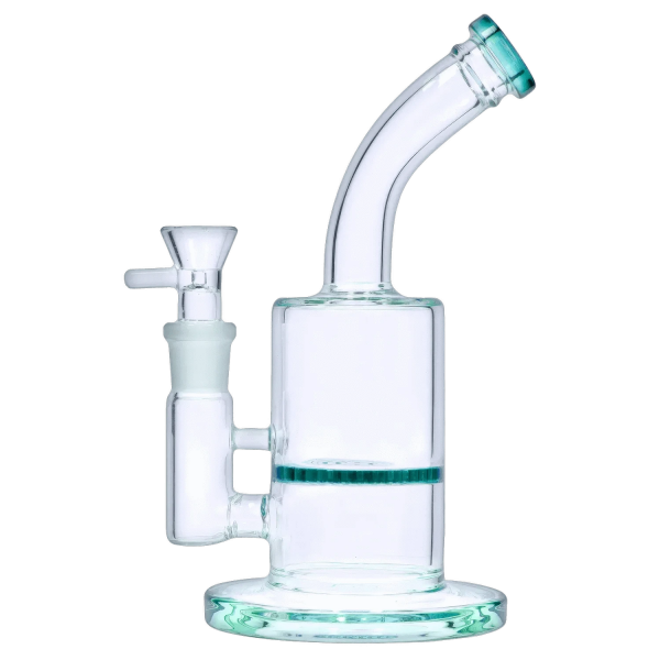 Smoke Cartel Bent Neck w/ Honeycomb Perc Bong - 9 in.