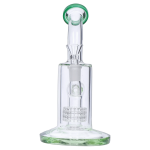 Smoke Cartel Bent Neck w/ Matrix Perc & Color Accents Bong - 8 in.