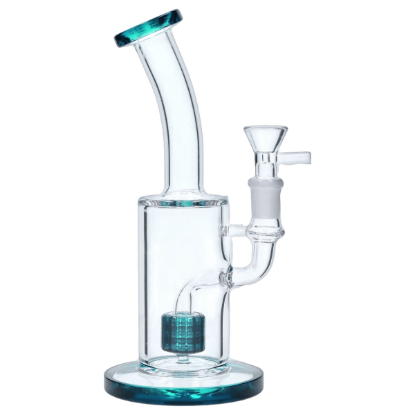 Smoke Cartel Bent Neck w/ Matrix Perc Bong - 9 in.