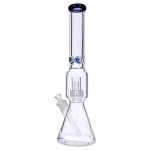 Beaker w/ Perc & Color Mouthpiece - Blue - 16 in.