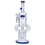 Smoke Cartel Tube-ular w/ Dual Perc Bong - 14 in.