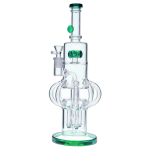 Smoke Cartel Tube-ular w/ Dual Perc Bong - 14 in.