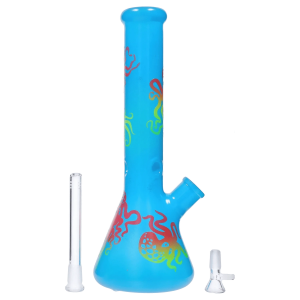 Octopus Beaker Bong - 14.7 in.
