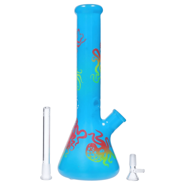 Octopus Beaker Bong - 14.7 in.