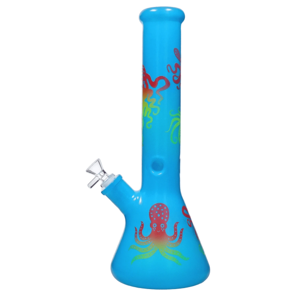 Octopus Beaker Bong - 14.7 in.