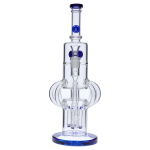 Smoke Cartel Tube-ular w/ Dual Perc Bong - 14 in.