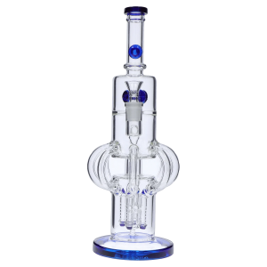 Smoke Cartel Tube-ular w/ Dual Perc Bong - 14 in.
