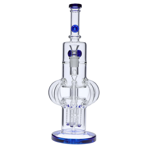 Smoke Cartel Tube-ular w/ Dual Perc Bong - 14 in.