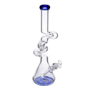DHC 9mm Fancy Twisted Beaker Bong - 18 in.