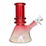 Smoke Cartel Heavy Iridescent Beaker Bong - 6 in.