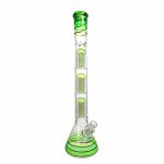 DHC Triple Chamber Mushroom Perc Beaker Bong - 22 in.