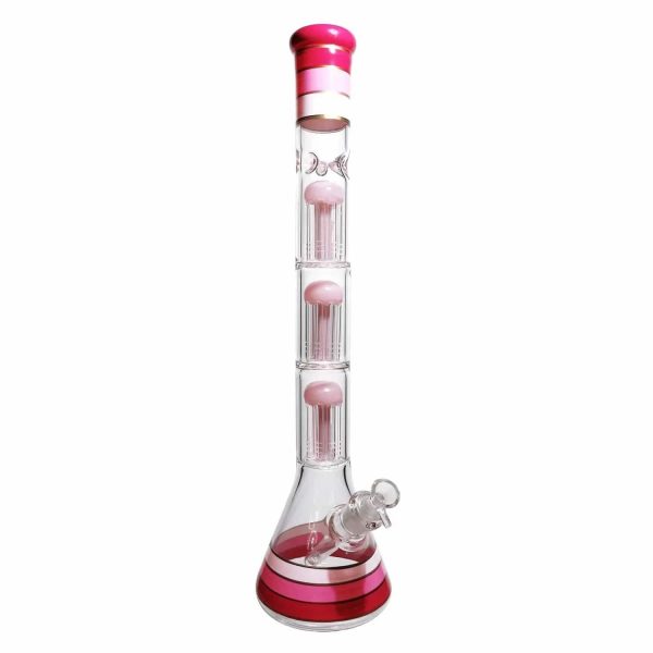 DHC Triple Chamber Mushroom Perc Beaker Bong - 22 in.