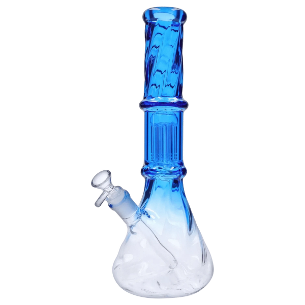 DHC Twisted Neon Beaker with Tree Perc