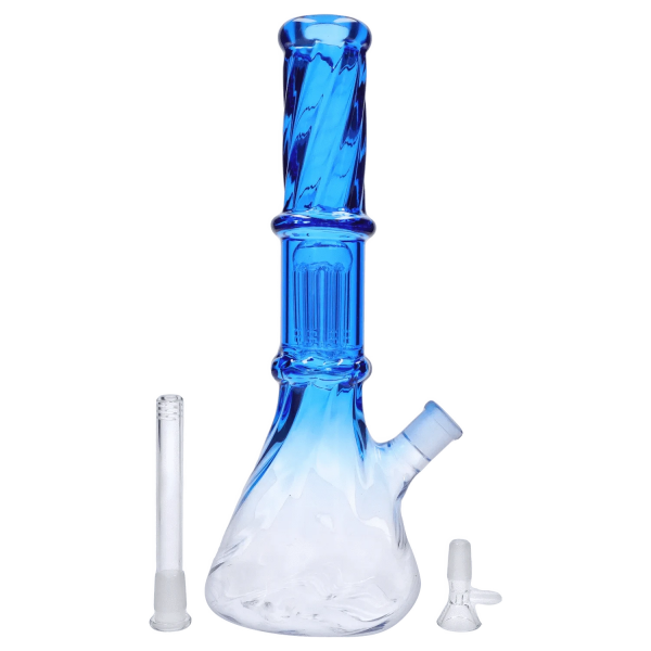 DHC Twisted Neon Beaker with Tree Perc