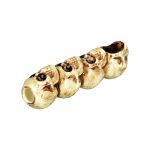 4" Skulls Ceramic Hand Pipe