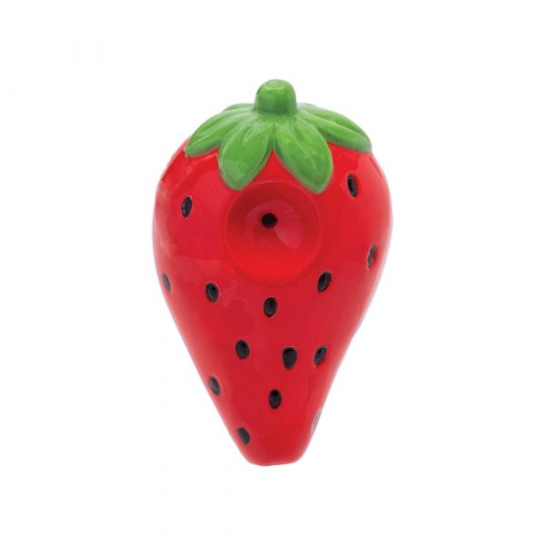 Strawberry Ceramic Hand Pipe | 3.5"