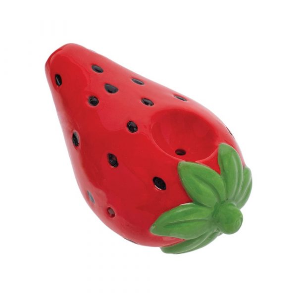 Strawberry Ceramic Hand Pipe | 3.5"