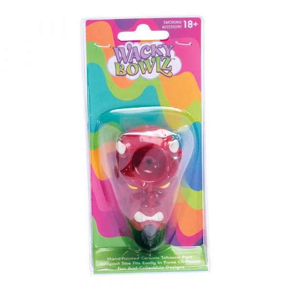 Wacky Bowlz Devil Ceramic Hand Pipe