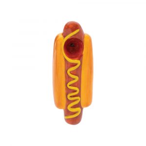 Wacky Bowlz Hot Dog Ceramic Hand Pipe