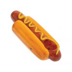 Wacky Bowlz Hot Dog Ceramic Hand Pipe