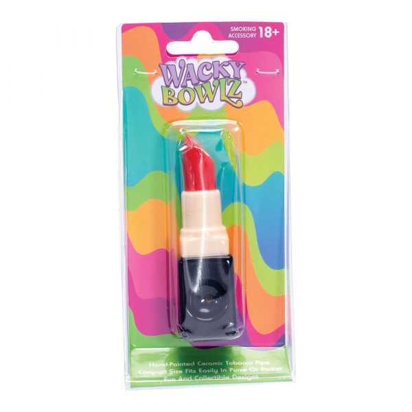 Wacky Bowlz Lipstick Ceramic Hand Pipe