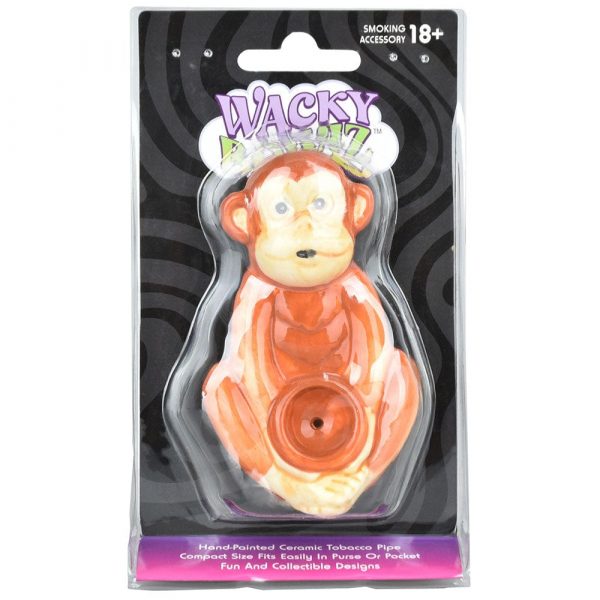 Wacky Bowlz Monkey Ceramic Hand Pipe