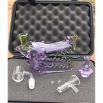 Wolf Head Water Pipe with Opal Eyes Thick Glass Handheld Water Pipe