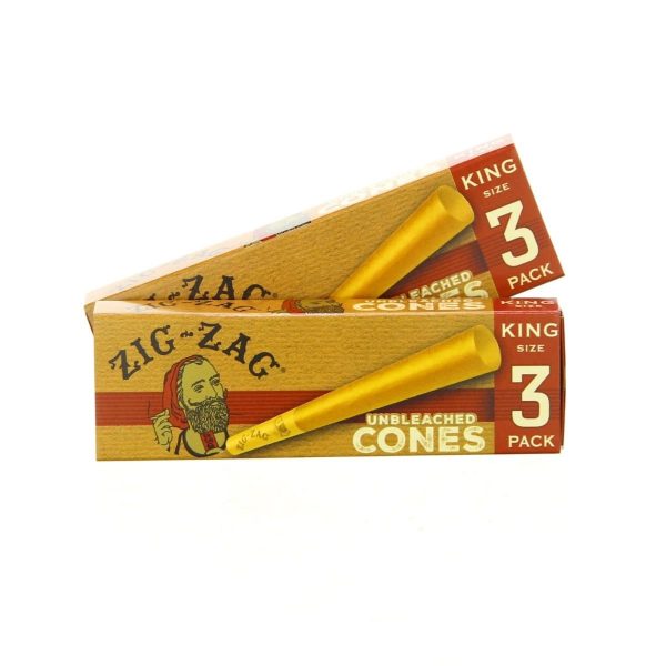 Zig Zag King Size Unbleached Pre-Rolled Cones